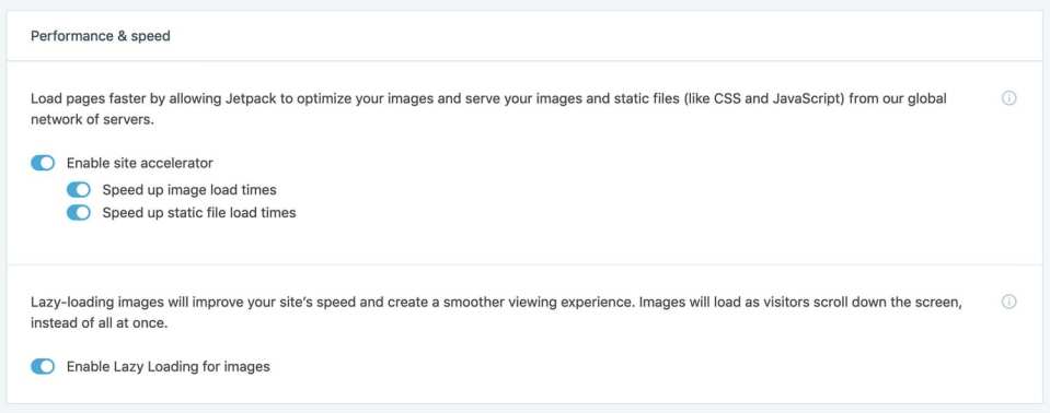 Jetpack plugin performance & Speed setting to increase SEO