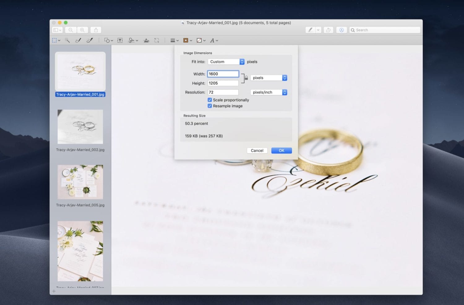 Using preview to resize imgages for better Image Optimization